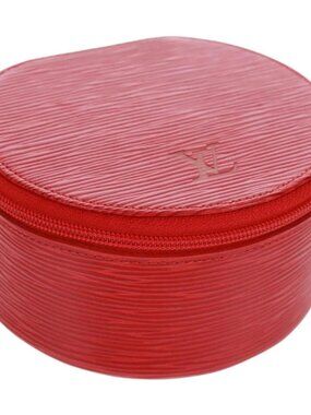 LOUIS VUITTON Epi Ecrin Bijoux 12 Jewelry Box Red M48207 LV Auth 159825V